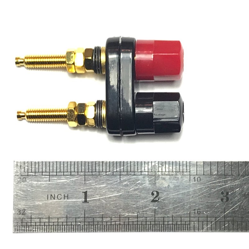 CESS Dual Binding Post Terminal - Amplifier/Speaker/Power Cable Connector - Banana Jack Socket - Length 2.3" (2 Pack) - Image 3